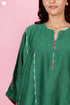 Chanderi Silk Kurta Pant Set With Block Print